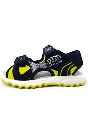 Richter Kinderschuhe Leo, Sandali Bambino, Atlantic/Neon Yellow, 34 EU