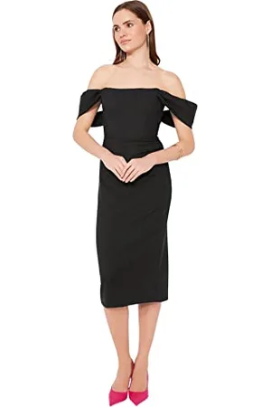 Trendyol Abito Midi Aderente Vestito, , 70 Donna