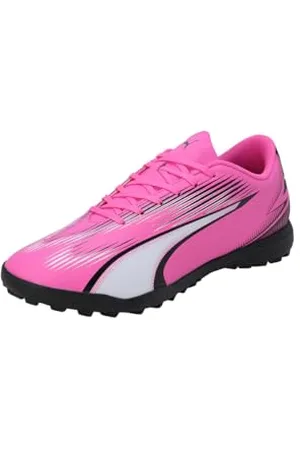 PUMA Ultra Play TT, Soccer Shoe Unisex-Adulto, Poison Pink White Black, 43 EU
