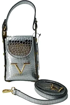 19V69 Italia V ITALIA LEATHER BAG COCCO 897 SILVER