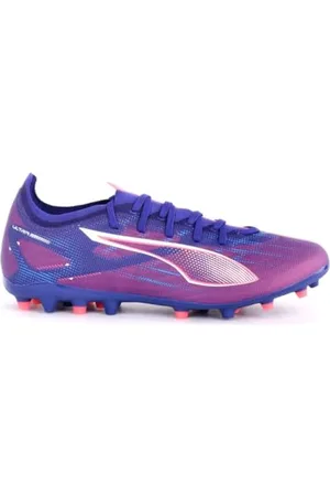 PUMA Ultra 5 Match MG, Soccer Shoe, Lapis Lazuli White-Sunset Glow, 40 EU