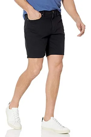 Amazon Pantaloncini a 5 tasche elasticizzati con cuciture interne taglio dritto interno gamba 18 cm Uomo, , 29W