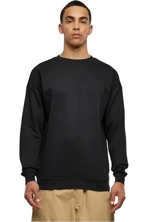 Urban classics Felpa Uomo Oversize a Maniche Lunghe, Maglione per l´inverno, Polsini e Vita Elastici, Colore , Taglia 4XL