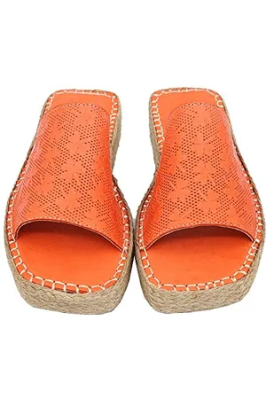 Bonateks Derbtrlky100041, Sandali con Zeppa Donna, Colore: Arancione, 36 EU