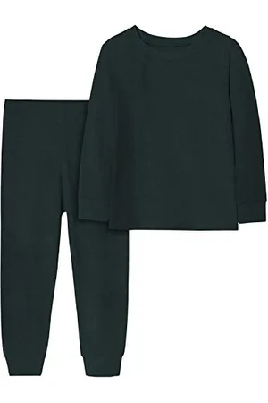 CM-Kid Bambini Piccoli Ragazzi Ragazze Pigiama Unisex Toddler Colorato Solid Sleepwear Pigiama 2pcs Set Size 5T