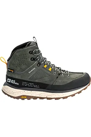 Jack Wolfskin Terraquest Texapore Mid M, Scarpe da Passeggio Uomo, Verde-Gecko Green, 41 EU