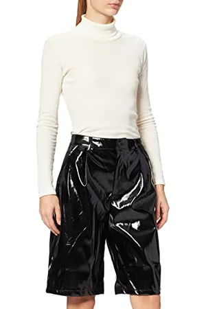 JJXX Jxjaden Faux Leather Berm HW Shorts Noos Pantaloncini in Similpelle, , M Donna