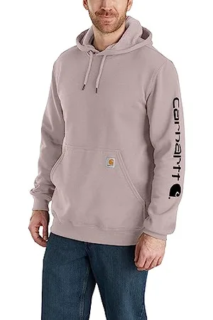 Carhartt Felpa con Logo Maniche Lunghe, vestibilità Comoda Top Tuta, , XXL Uomo