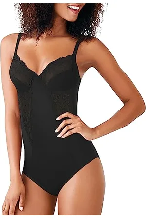 Maidenform Shapewear Vintage Chic Bodybriefer Donna Body, (Black), 40D (Talla produttore: 105D)