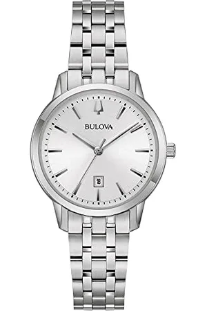 BULOVA Orologio Analogico al Quarzo Donna con Cinturino in Acciaio Inossidabile 96M165