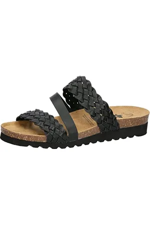 LICO Bioline Carmen, Pantofole Donna, Nero, 38 EU
