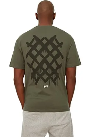 Trendyol Kaki-Maglietta da Uomo T-Shirt, , S