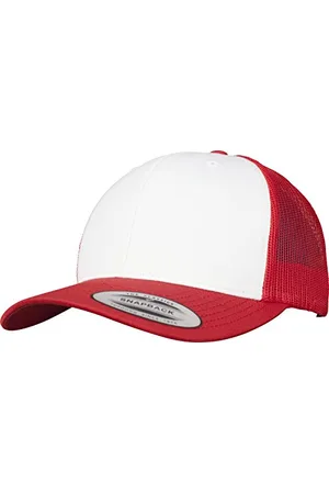 Flexfit Retro Trucker Colored Front Kappe, red/Wht, One Size