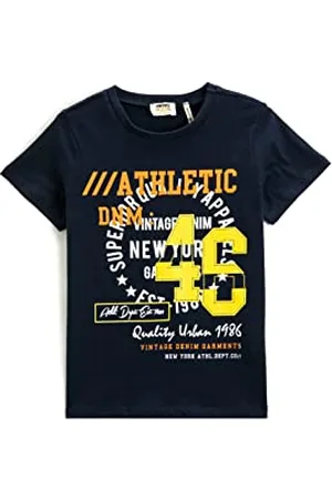 Koton Maglietta a Maniche Corte con Stampa a Girocollo T-Shirt, (716), 7-8 Anni Bambini e Ragazzi