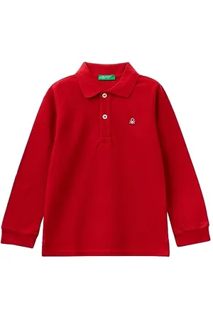 Benetton Maglia Polo M/L 3089g3009, Polo Manica Lunga Bambini e ragazzi, , 1 anno