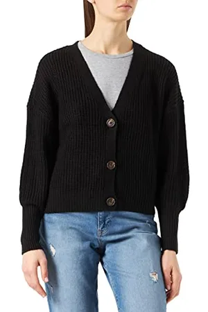 VERO MODA Vmlea Ls V-neck Cuff Cardigan Noos, Maglione Donna, , L