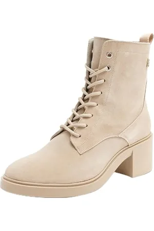 Tommy Hilfiger Donna Stivali Suede Mid Heel Laceup con Tacco, , 36