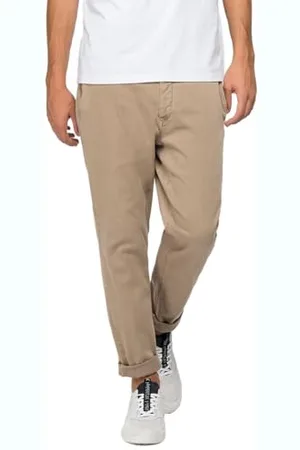 Replay Pantaloni Chino da Uomo Benni Regular-Fit Hyperflex con Elasticità, Beige , 27W / 30L