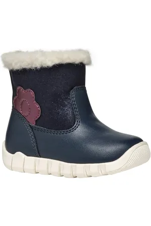 Geox B IUPIDOO Girl B, Stivaletto Bimba 0-24, Navy/Prune, 20 EU