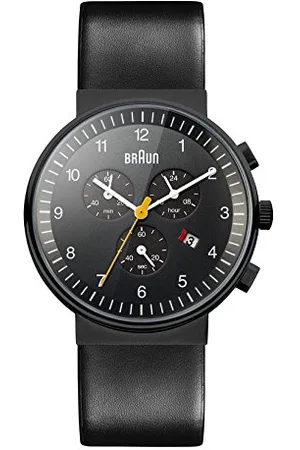 von Braun Orologio Cronografo al Quarzo Uomo con Cinturino in Pelle BN0035BKBKG