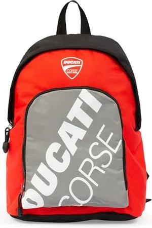 DUCATI Corse - Zaino Americano, Schienale Comfort Back - Tasca Frontale - Tasca Interna - Maniglia In Tessuto - Spallacci Imbottiti. Dimensioni 40X23X18 Cm Capacità 23Lt