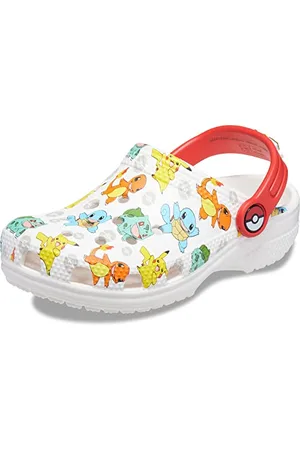 Crocs Unisex Bambino Classic Pokemon Clog T Sabot, White/Multi, 20/21 EU
