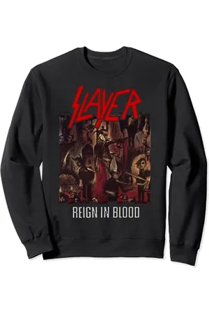 Slayer Felpa Unisex Tutte le Stagioni Manica Lunga Collo Rinforzato S