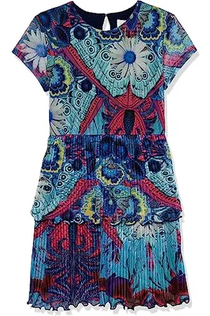 Desigual Vest_caleido 5036 Azul Klein Dress, , 8 Anni Bambina