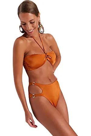 Trendyol Slip Bikini a Vita Alta da Donna Costumi da Bagno, , 0