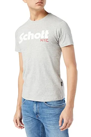 Schott NYC Tslogo, T-Shirt Uomo, (H ), XXL