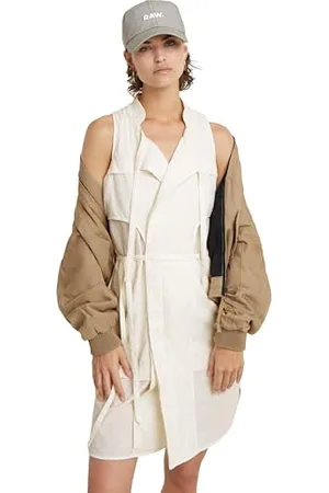 G-Star Donna Short Tank Dress, (lt chalk D24621-D591-1284), L