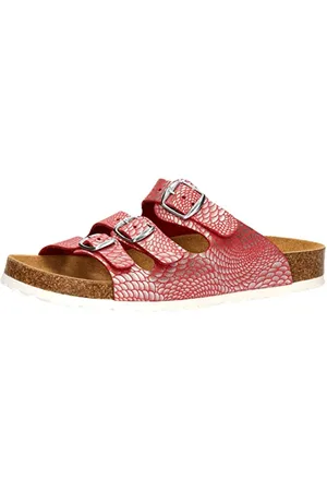 LICO Bioline Snake, Ciabatte Donna, Rosa/Argento, 36 EU