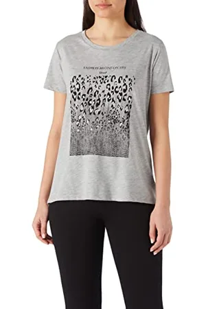 Koton T-Shirt mit Rundhalsausschnitt Kurzarm, (027), S Donna