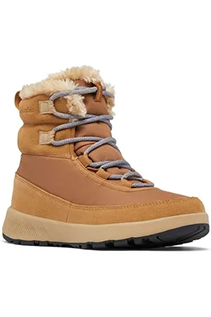 Columbia SLOPESIDE PEAK stivali da neve impermeabili Donna, Marrone (Elk x Beach), 36 EU