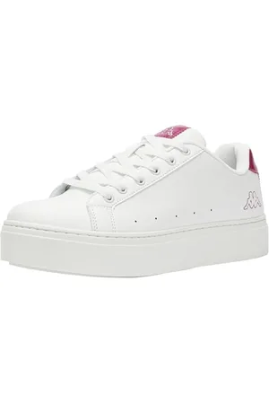 Kappa Logo Isabel, Scarpe da Corsa Donna, White-Fucsia, 37 EU