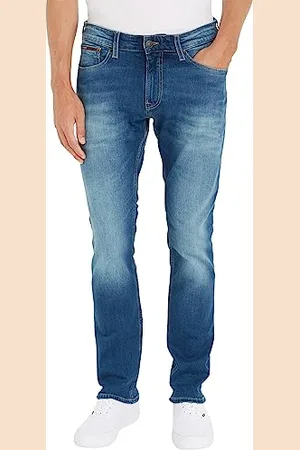 Tommy Hilfiger Jeans Uomo Scanton Slim Elasticizzati, (Wilson Mid Blue Stretch), 32W / 30L