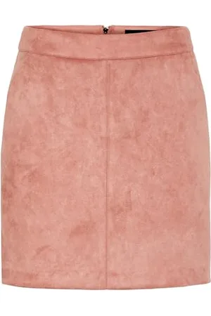 VERO MODA Vmdonnadina Faux Suede Short Skirt Noos Gonna, (Old Rose Old Rose), S Donna