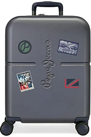 Pepe Jeans Chest Valigia da Cabina, 40 x 55 x 20 cm, blu, 40x55x20 cms, Valigia da cabina