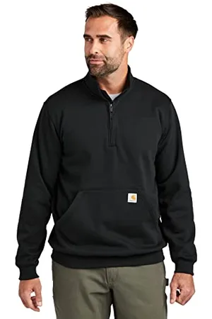 Carhartt Loose Fit Midweight Quarter Zip Mock Neck Sweatshirt Maglia di Tuta, , M Uomo