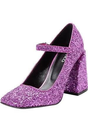 Pinko Claudie Mary Jane Glitter, Scarpa Donna, W48_Fucsia Festival, 36 EU
