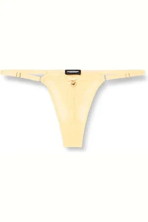 Emporio Armani Eternal Lace T-Thong, Mutandine perizoma Donna, (Butter), XS