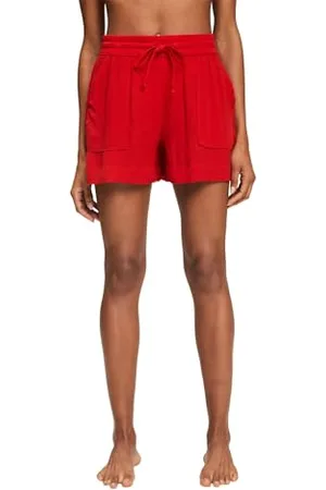 ESPRIT Silvance Beach Acc Ocsw.BEA.Shorts Pantaloni Eleganti da Uomo, 610 Dark Red, M Donna