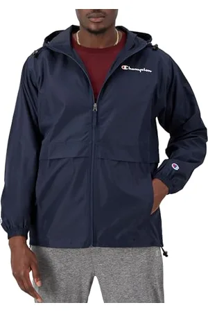 Champion Stadium Full-zip, Wind, Water Resistant Jacket for Men Giacca, Navy Small Script, X-Large Uomo