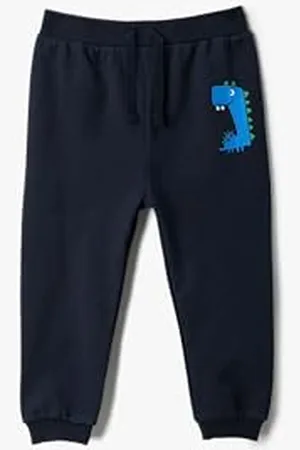 Koton Dinosaur Printed Detail Jogger Sweatpants Drawstring, Pantaloni della Tuta Ragazzino, (720)