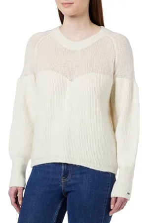 Pepe Jeans Femke, Maglione Donna, (Mousse White),M