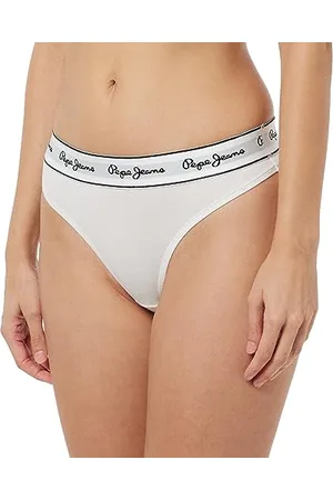 Pepe Jeans Pepe Thong, Intimo in Stile Bikini Donna, (White),S