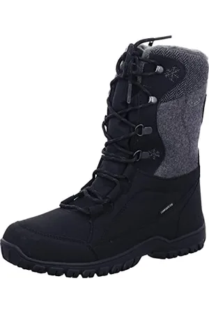 LICO Maike, Stivali da Neve Donna, Grigio (Anthrazit/Orange Anthrazit/Orange), 42 EU