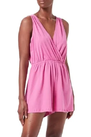 ONLY Onlmay S/L Wrap Playsuit Jrs Monopezzo, Super Rosa, XS Donna