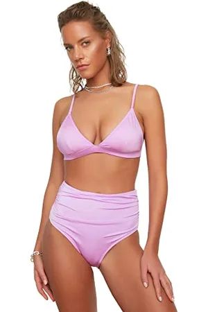 Trendyol Slip Bikini Classico a Vita Alta Donna Trotter Normale Costumi da Bagno, , 0