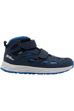 Jack Wolfskin Woodland 2 Texapore Mid VC K, Scarpe da Escursionismo Unisex-Bambini, Night Blue, 27 EU